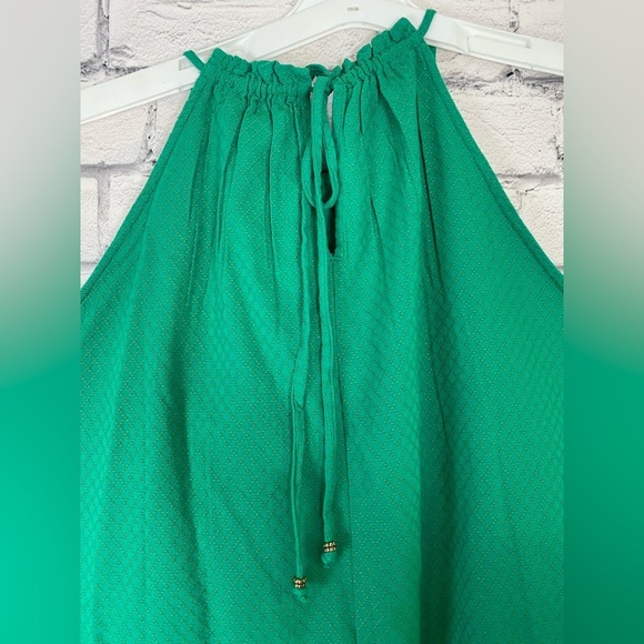 Knox Rose Green Embroidered Halter Tank size 1X - Picture 10 of 12
